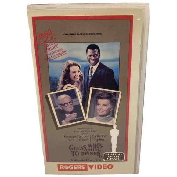 Rogers Video Guess Who’s Coming To Dinner VHS Clamshell Rental Store Case Movie - Picture 1 of 11